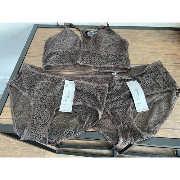 DKNY Modern Lace Hipster Panty Med And Large Bra Is Medium - Picture 1 of 5